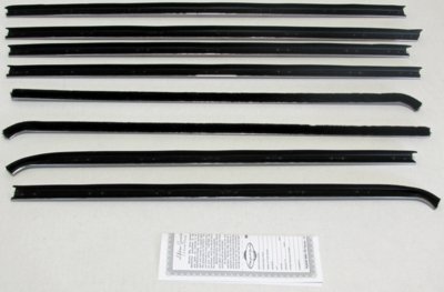 1970-71 Dart Coupe Authentic Window Felts Whiskers Kit (8pcs)