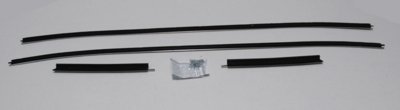 1971-74 Challenger E-Body Outers Only Authentic Window Felts Whiskers Kit (4pcs)