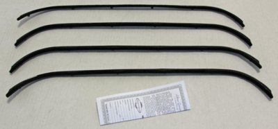 1937-49 1937-40 D-Series & 41-49 KB6-12 and Panel Truck Authentic Window Felts Whiskers Kit (4pcs...