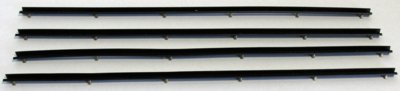 1972-80 International Scout II Replacement Window Felts Whiskers Kit (4pcs)