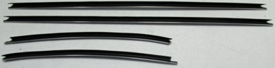 1970-72 Chevelle Coupe Authentic Window Felts Whiskers Kit Inners Only (4pcs)