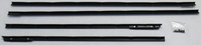 1962-65 Nova & Chevy II 2 Door Hardtop Outers Only Authentic Window Felts Whiskers Kit (4pcs)