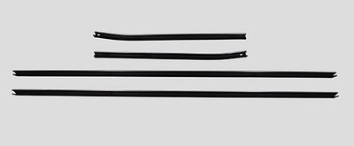 1968-69 Coupe Standard Interior Authentic Window Felts Whiskers Kit Inners Only (4pcs)