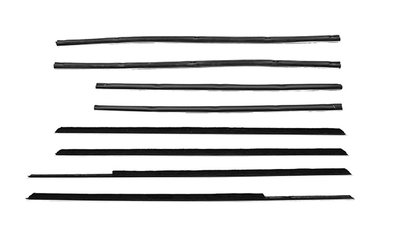 1963-64 Impala 4 Door Sedan Window Felts Whiskers Kit (8pcs)