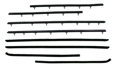 1966-67 Skylark 2 Door Sedan Authentic Window Felts Whiskers Kit (8pcs)