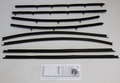 1968 Skylark 2 Door Hardtop Authentic Window Felts Whiskers Kit (8pcs)