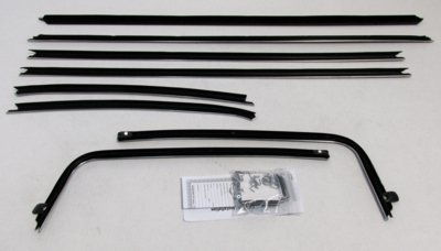 1970-72 Skylark 2 Door Hardtop Authentic Window Felts Whiskers Kit (8pcs)