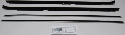 1981-87 Regal 2 Door Authentic Window Felts Whiskers Kit With Out Buick Special Molding (4pcs)