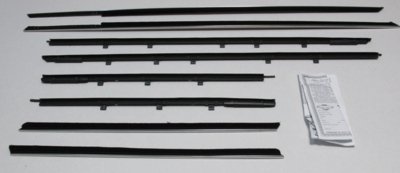 1964 Wildcat 2 Door Hardtop Authentic Window Felts Whiskers Kit (8pcs)