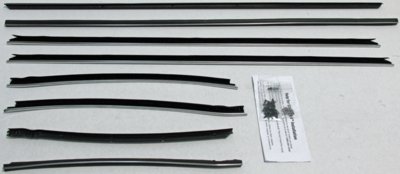 1969 Skylark Convertible Replacement Window Felts Whiskers Kit (8pcs)