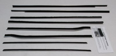 1959-60 Convertible Authentic Window Felts Whiskers Kit (8pcs)