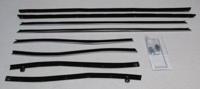 1969-70 Deville Convertible Authentic Window Felts Whiskers Kit (8pcs)