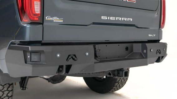 Fab Fours CS19-W4051-1 Premium Rear Bumper For 19 GMC Sierra 1500 Chevrolet Silverado 1500