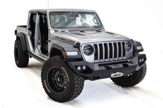 Fab Fours JL18-X4651-1 Matrix Front Bumper For 18-20 Gladiator Jeep Wrangler (JL)