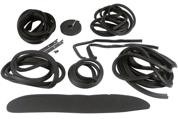 1956-1957 C1 Corvette Weatherstrip Kit - Body 16 Piece