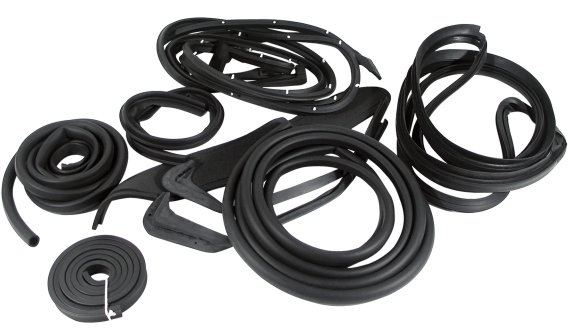 1961-1962 C1 Corvette Weatherstrip Kit - Body 16 Piece