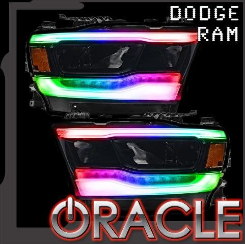 For 2019-2020 Dodge Ram RGBW Headlight DRL Upgrade Kit Oracle