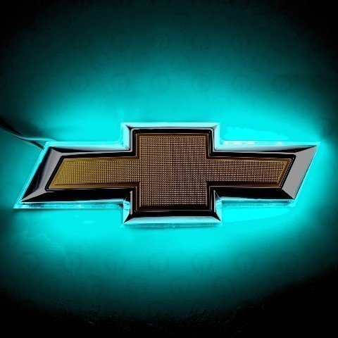 For 2014-2015 Camaro Illuminated Bowtie - Aqua Oracle