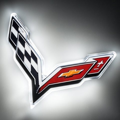 For Corvette C7 Rear Illuminated Emblem - (GAR) Oracle