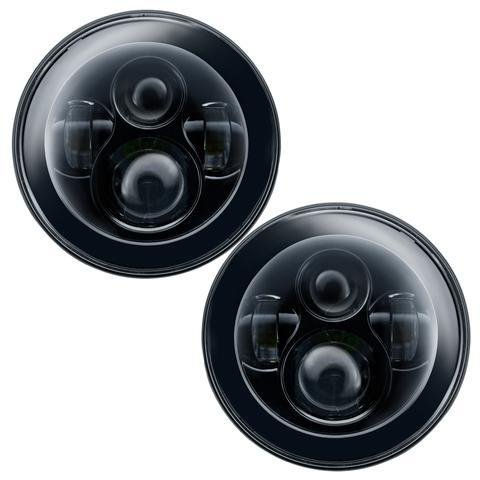 7" High Powered LED Headlights - Black Bezel Oracle