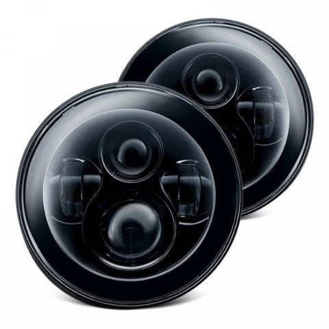 7" High Powered LED Headlights - Black Bezel Oracle