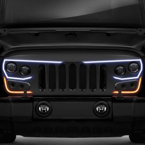 Lighting VECTORâ„¢ Series Full LED Grill for Jeep Wrangler JK Oracle