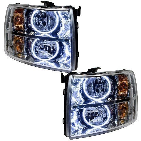 For 2007-2013 Chevrolet Silverado SMD Headlights - Round Style Oracle