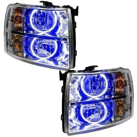 For 2007-2013 Chevrolet Silverado SMD Headlights - Round Style Oracle