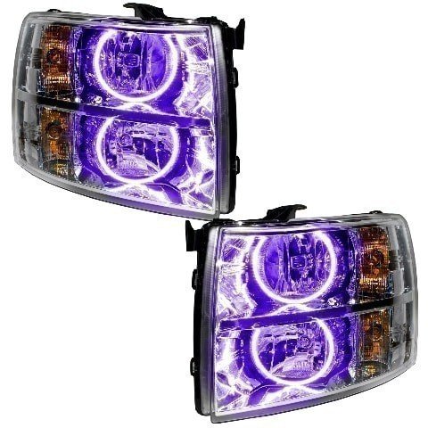 For 2007-2013 Chevrolet Silverado SMD Headlights - Round Style Oracle