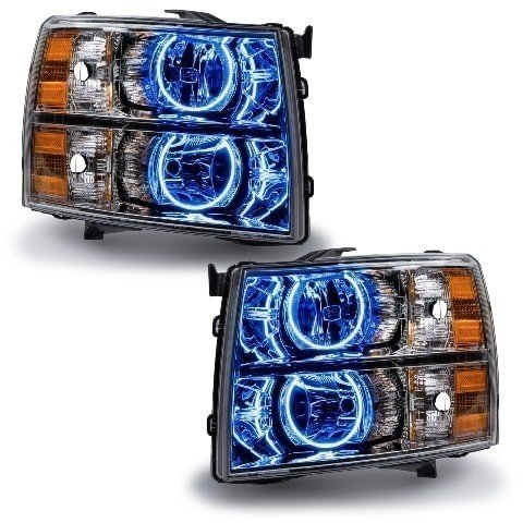 For 2007-2013 Chevrolet Silverado PLASMA Headlights - Round Style Oracle