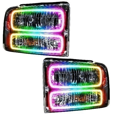 For 2005 Ford Excursion SMD Headlights - Chrome Oracle