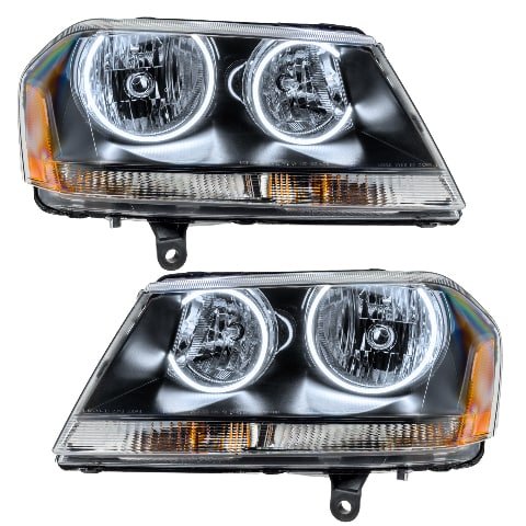 For 2008-2014 Dodge Avenger RT PLASMA Headlights - Black Oracle