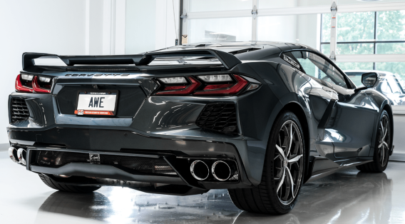 2020-2021 C8 Corvette AWE Touring Edition Exhaust With Chrome Silver Tips