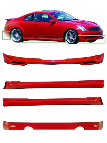 2003-2007 Infiniti G35 Coupe 4-Piece Body Kit - 103611KTL Stillen Exterior Styling