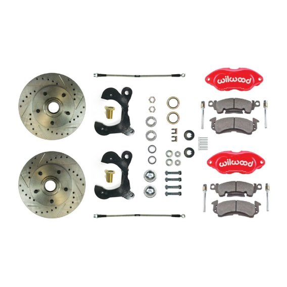 1958-1958 Chevrolet Biscayne Front Brake Conversion Kit The Right Stuff FSC56WKCZ