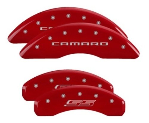 2016-2023 Camaro SS MGP Caliper Covers Red w/Camaro and SS Logo