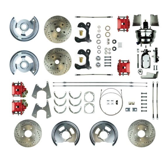 1959-1964 Chevrolet Biscayne Front and Rear Brake Conversion Kit The Right Stuff FSC594DCCZX