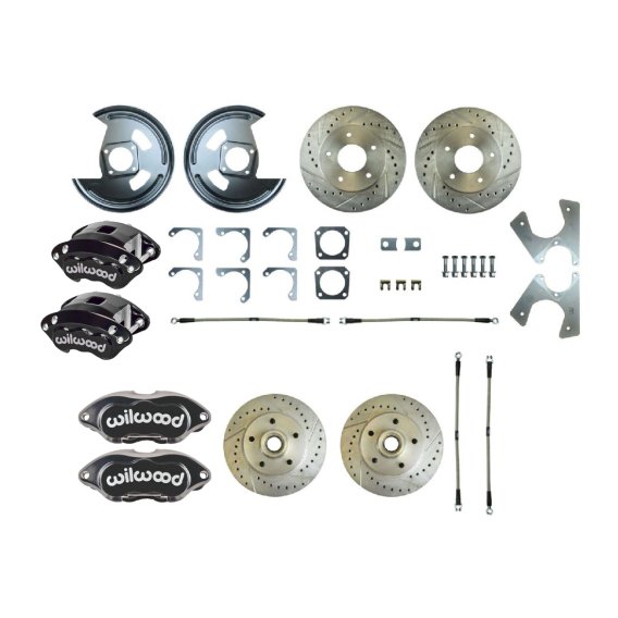 1969-1969 Chevrolet Camaro Rear Brake Conversion Kit The Right Stuff F69RDM25S