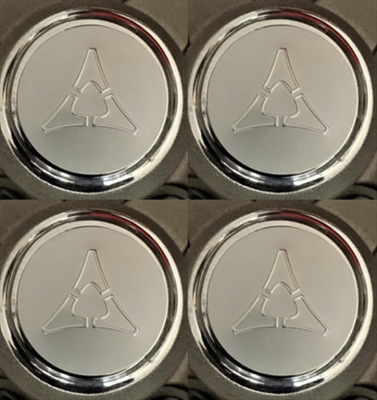 Mopar Fratzog Logo Center Cap Inserts - Set of 4 for Rallye Wheel Center Caps