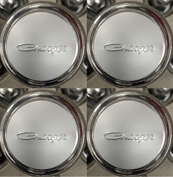 Mopar Charger Logo Center Cap Inserts - Set of 4 for Rallye Wheel Center Caps