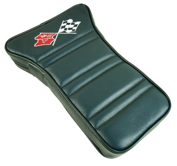 C3 1968-1978 Corvette Embroidered Center Armrests Green