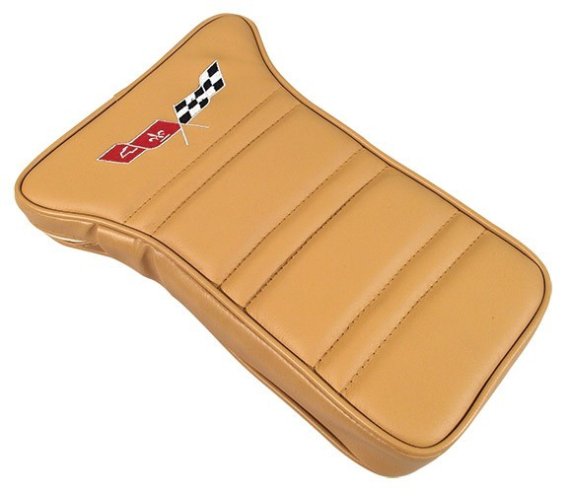 C3 1968-1978 Corvette Embroidered Center Armrests Buckskin