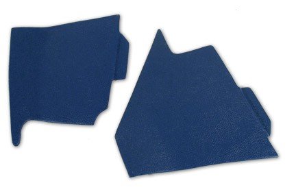 C3 1968 Corvette Shift Console Side Trim Pair Dark Blue