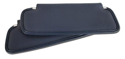 C3 1969-1973 Corvette Sunvisor Pair Comfortweave Dark Blue