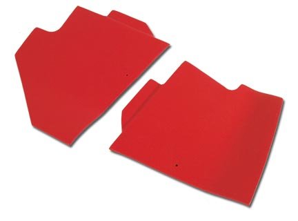 C3 1969-1976 Corvette Shift Console Side Trim Pair Red