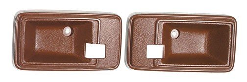 C3 1978-1982 Corvette Door Panel Latch Bezels Pair Cinnabar