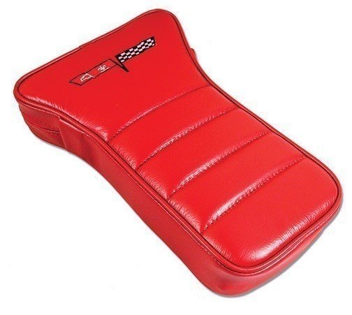 C3 1979-1982 Corvette Embroidered Center Armrests Red