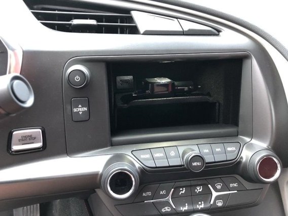 C7 Corvette In-Dash Storage Accessory Shelf With Felt Lining