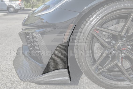 2019 C7 Corvette ZR1 Carbon Fiber Front Splitter Side Winglet Extension