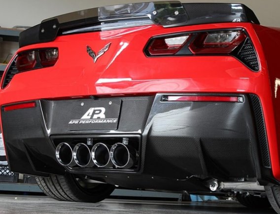 2014-2018 C7 Corvette Real Carbon Fiber Lower Diffuser for Stingray and Z06